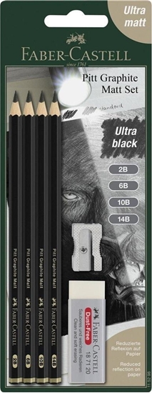 Picture of Oówki Pitt Graphite Matt 4szt z gumk i temper