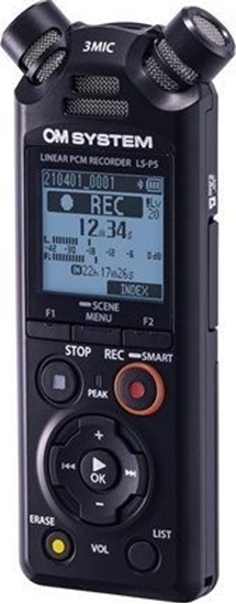 Picture of Olympus | Linear PCM Recorder | LS-P5 | Black | Microphone connection | MP3 playback | Rechargeable | FLAC / PCM (WAV) / MP3 | 59 Hrs 35 min | Stereo
