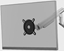 Picture of oneforall One for All Monitor Halterung Design Single White      DM 7120