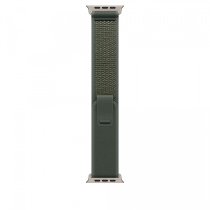 Изображение Opaska Trail w kolorze zielonym do koperty 49 mm - rozmiar S/M - elementy z tytanu w kolorze naturalnym