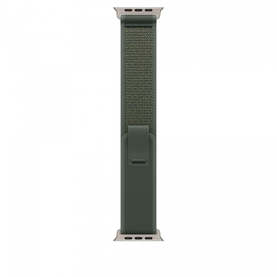 Изображение Opaska Trail w kolorze zielonym do koperty 49 mm - rozmiar S/M - elementy z tytanu w kolorze naturalnym