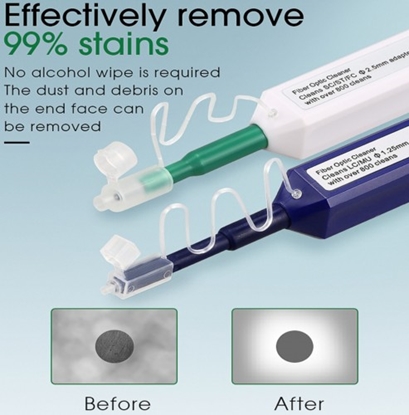 Attēls no Optisko šķiedru tīrīšanas pildspalva 1,25 mm adapteriem, LC savienotājam