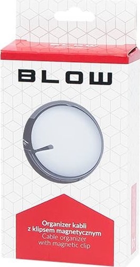 Picture of Organizer Blow 42-117# Organizer kabli - klips magnetyczny bia
