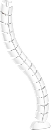 Picture of Organizer InLine InLine® Cable duct flexible, vertical for tables, 2 chambers, 0.80m, white