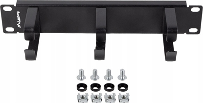 Picture of Lanberg ORGANIZER KABLI 10" 1U Z 3 METALOWYMI UCHWYTAMI TYP B CZARNY LANBERG