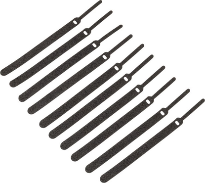 Picture of Organizer Kolink Kolink Velcro Hook and Loop Cable Ties - 10 Pack, 150mm, Black