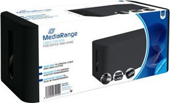 Изображение Organizer MediaRange MediaRange Kabelbox medium 318x126x135mm schwarz