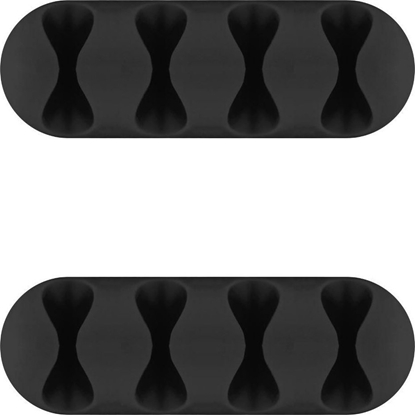 Picture of Organizer MicroConnect Microconnect CABLEMANA-16 organizator na kable Podoga Uchwyt na kabel Czarny 2 szt.