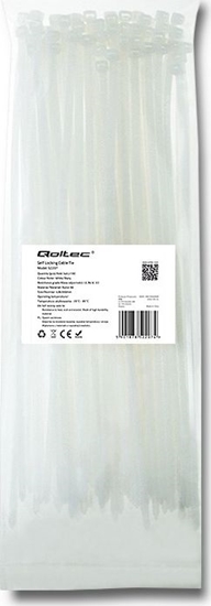 Picture of Organizer Qoltec Opaska zaciskowa Biay 100 sztuk  (52207)