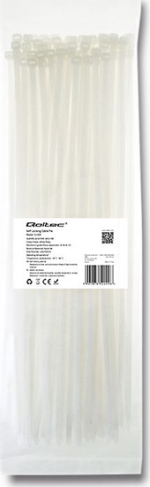 Picture of Organizer Qoltec Opaska zaciskowa Biay 100 sztuk  (52209)