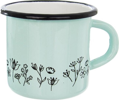 Attēls no Orion Kubek, garnuszek emaliowany, retro, 0,4 l, kwiaty