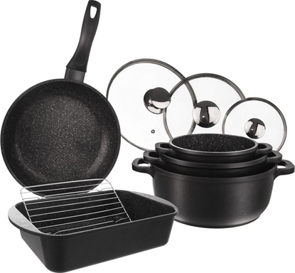 Attēls no Orion Zestaw garnków / garnki granitowe patelnia GRANDE uniwersalny