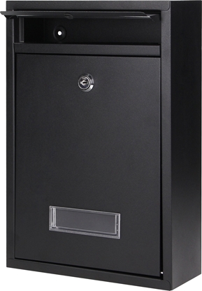 Attēls no Orno Skrzynka na listy BALI z galwanizowanej stali, maa z  wizytownikiem, kolor czarny