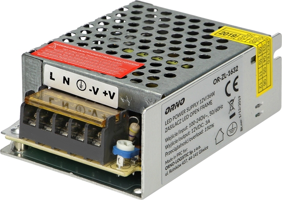 Picture of Orno Zasilacz open frame 12VDC 35W, IP20