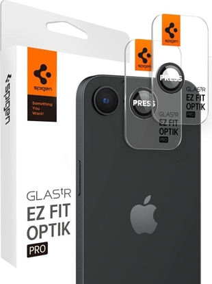 Picture of OSONA APARATU SPIGEN OPTIK PRO GLAS.TR "EZ FIT" CAMERA PROTECTOR 2-PACK IPHONE 16E BLACK