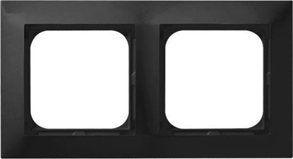 Picture of Ospel IMPRESJA Ramka podwójna czarny metalik R-2Y/33