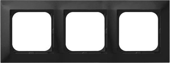Picture of Ospel IMPRESJA Ramka potrójna czarny metalik R-3Y/33