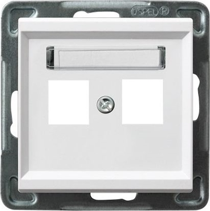Picture of Ospel Obudowa gniazda podwójnego SONATA biaa (GPK-2R/p/00)
