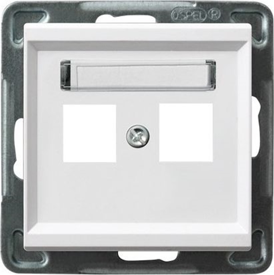 Изображение Ospel Obudowa gniazda podwójnego SONATA biaa (GPK-2R/p/00)