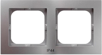 Picture of Ospel Ramka AS 2-krtona do czników srebrna (RH-2G/18)