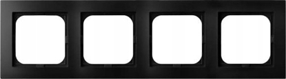 Picture of Ospel Ramka poczwórna Ospel As R-4G/33 czarny metalik