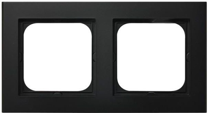 Picture of Ospel Ramka podwójna Sonata czarny metalik (R-2R/33)