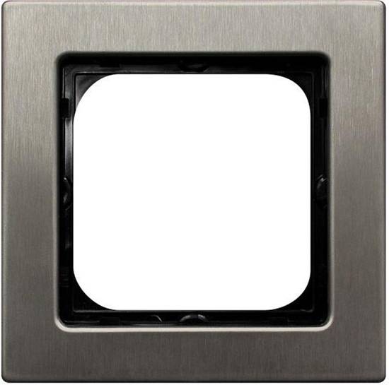 Изображение Ospel Ramka pojedyncza Sonata stal inox (R-1RM/37)