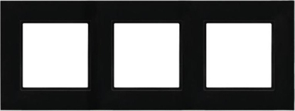 Picture of Ospel Ramka potrójna Aria Prestige Ospel czarne szko R-3UGC/32/25
