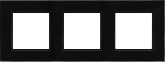 Picture of Ospel Ramka potrójna Aria Prestige Ospel czarne szko R-3UGC/32/25