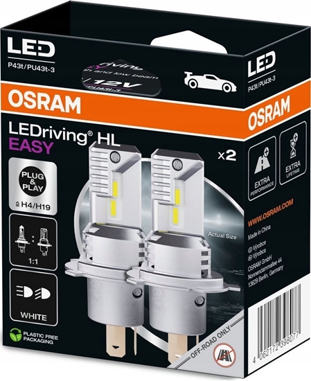 Picture of Osram CAR LIGHT OSRAM LED LAMP EASY H4/H19 12V