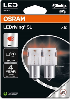 Attēls no Osram CAR LIGHT OSRAM LED LAMP P21W 12V