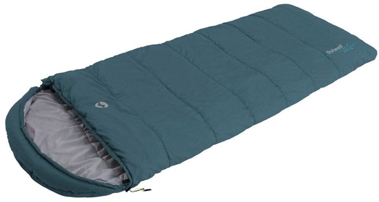 Picture of Outwell Campion Lux Teal | Sleeping Bag | -16/5 °C | 2 way open - auto lock, L-shape