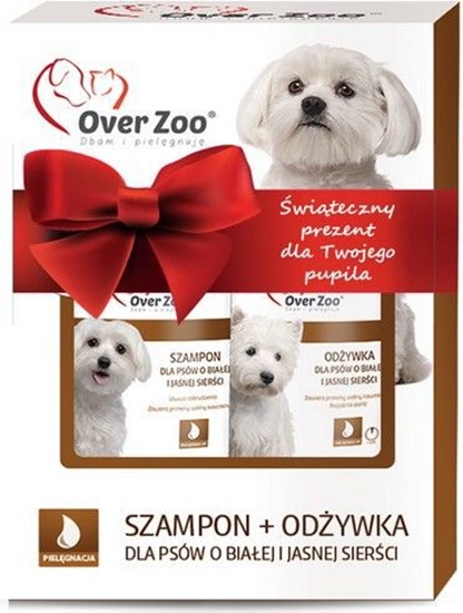 Изображение Over Zoo ZESTAW dla psów o biaej i jasnej sierci - szampon i odywka