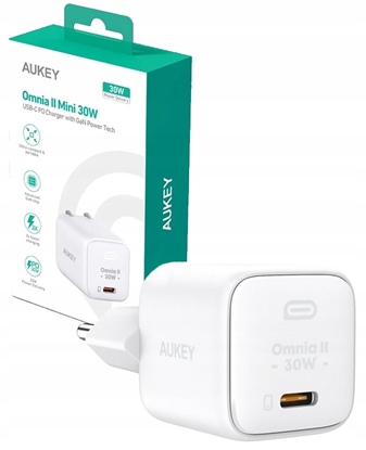 Attēls no PA-B1L White Omnia II Mini ładowarka sieciowa 1xUSB-C PowerDelivery 30W 5A