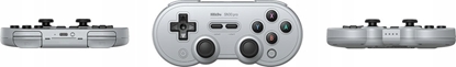 Picture of Pad 8BitDo 8BitDo SN30 Pro (Hall Effect Joystick), Gamepad (grey)
