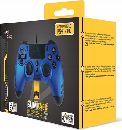 Изображение Pad SteelPlay STEELPLAY Slim Pack Wired Controller Sapphire Blue Multi