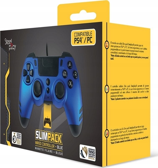 Изображение Pad SteelPlay STEELPLAY Slim Pack Wired Controller Sapphire Blue Multi