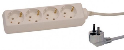 Picture of Pagarinātājs 3,0m 4rozetes 3G1,0 balts 114003