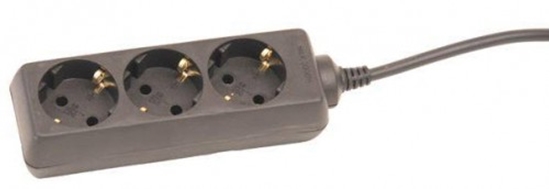 Picture of Pagarinātājs 5,0m 3rozetes 3G1,0 melns 133005