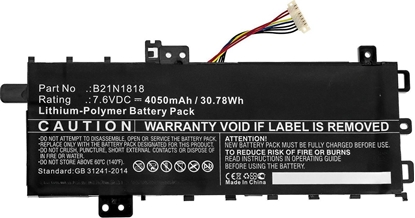 Изображение Pami do laptopa CoreParts CoreParts MBXAS-BA0286 czci zamienne do notatników Bateria