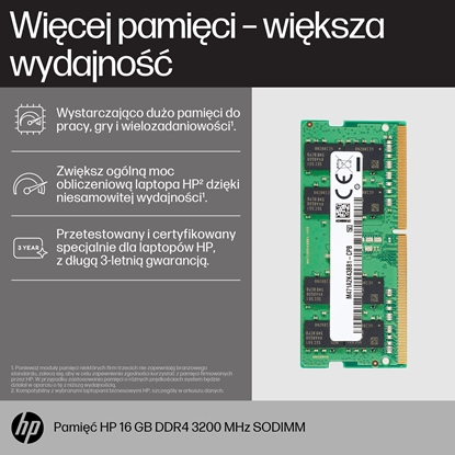 Attēls no Pami do laptopa HP Pami 16GB DDR4 3200 8C4X9AA
