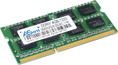 Изображение Pami do laptopa PAMI RAM SODIMM ASINT PC3-10600 DDR3 4GB