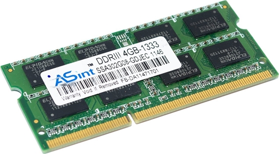 Изображение Pami do laptopa PAMI RAM SODIMM ASINT PC3-10600 DDR3 4GB