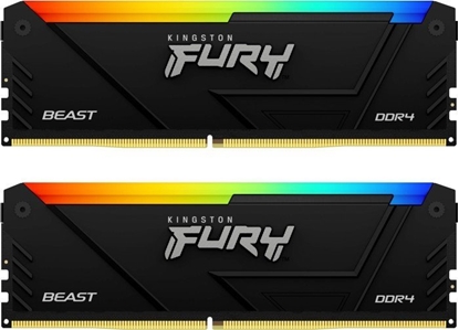 Изображение Pami Kingston Fury Beast RGB, DDR4, 16 GB, 3200MHz, CL16 (KF432C16BB2AK2/16)