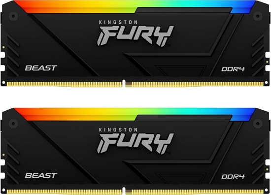 Изображение Pami Kingston Fury Beast RGB, DDR4, 32 GB, 3200MHz, CL16 (KF432C16BB12AK2/32)