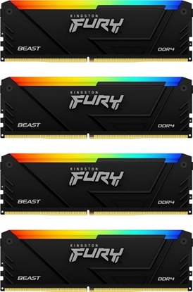 Изображение Pami Kingston Fury Beast RGB, DDR4, 64 GB, 3200MHz, CL16 (KF432C16BB12AK4/64)