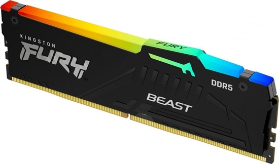 Изображение Pami Kingston Fury Beast RGB, DDR5, 16 GB, 6000MHz, CL30 (KF560C30BBEA-16)