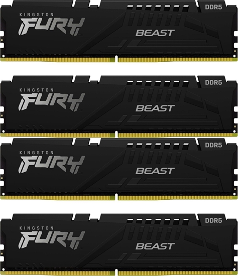 Изображение Pami Kingston Fury Beast, DDR5, 64 GB, 5200MHz, CL40 (KF552C40BBK4-64)