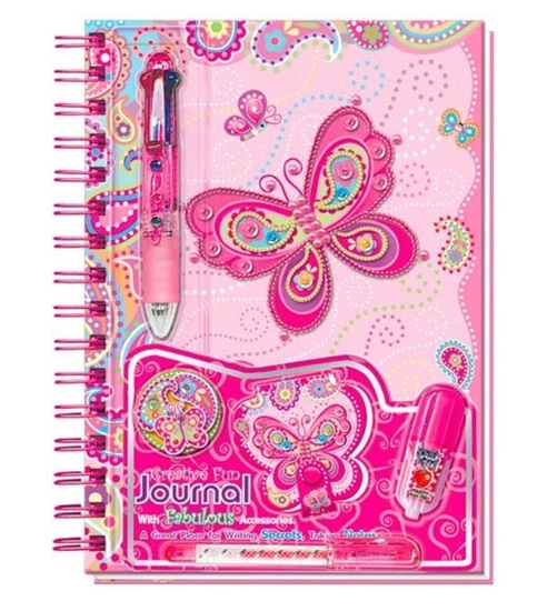 Picture of Pamiętnik na spirali Pecoware - Motylki