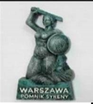 Picture of Pan Dragon Magnes I love Poland Warszawa